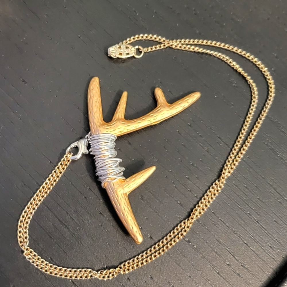 Antler Pendant Necklace